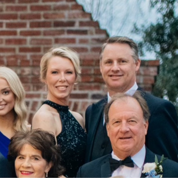 Mac Duggal embelished halter column gown/sold out/ hard to find - Picture 5 of 5